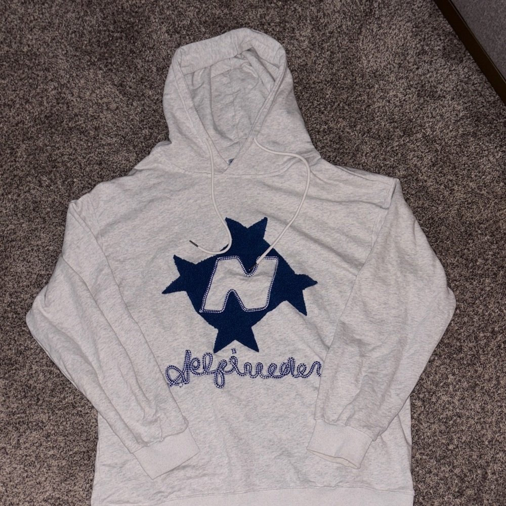 Aelfric Eden Gray Blue Star Hoodie